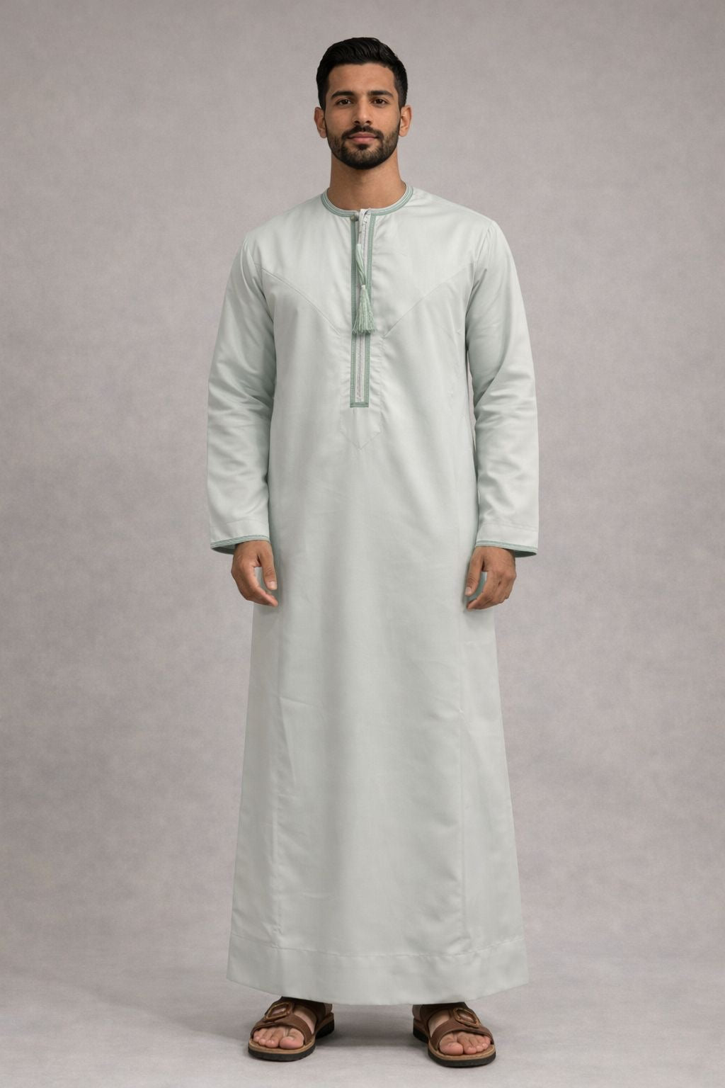 Premium Omani Thobe | Light Mint