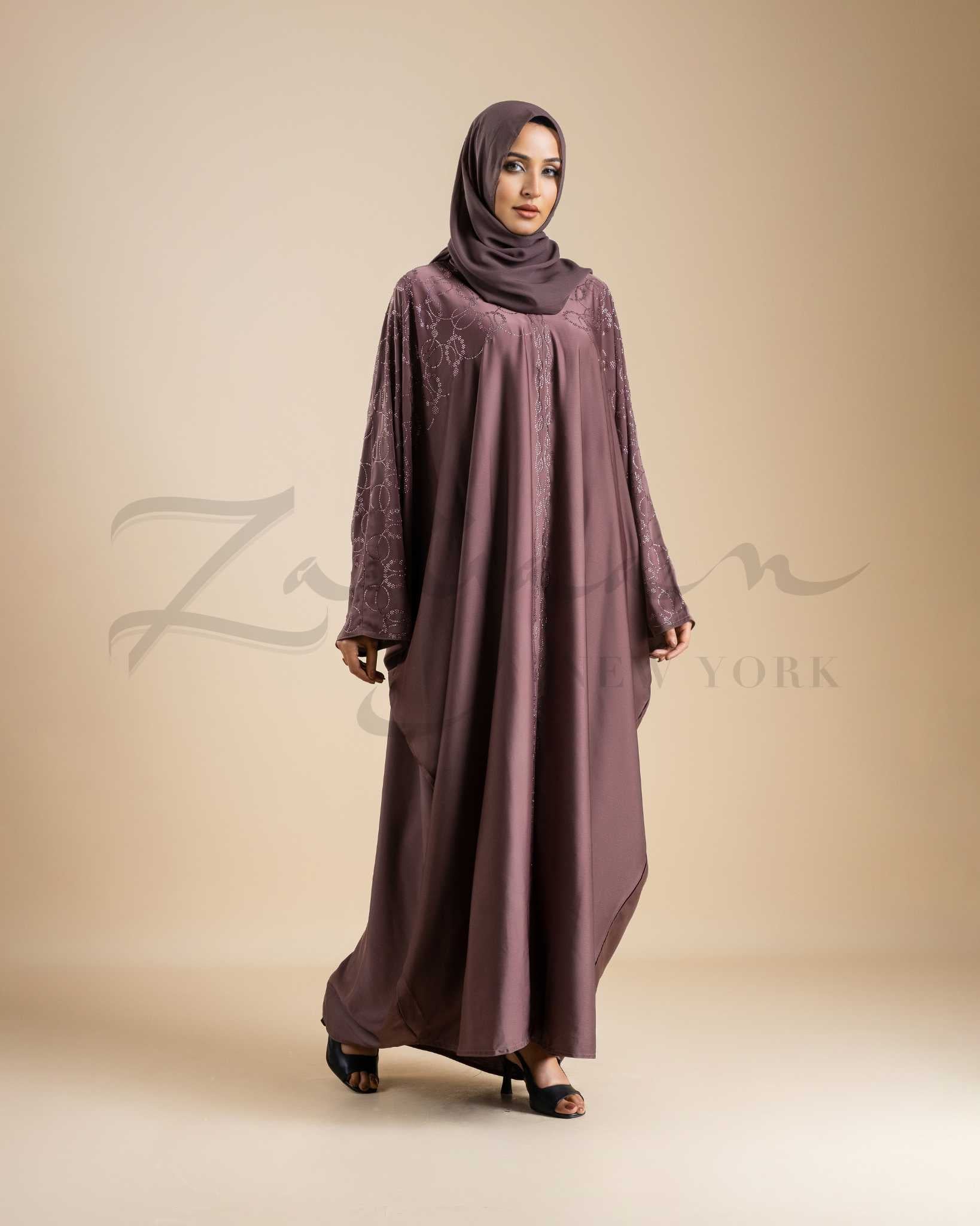 Filigree Sleeve Abaya