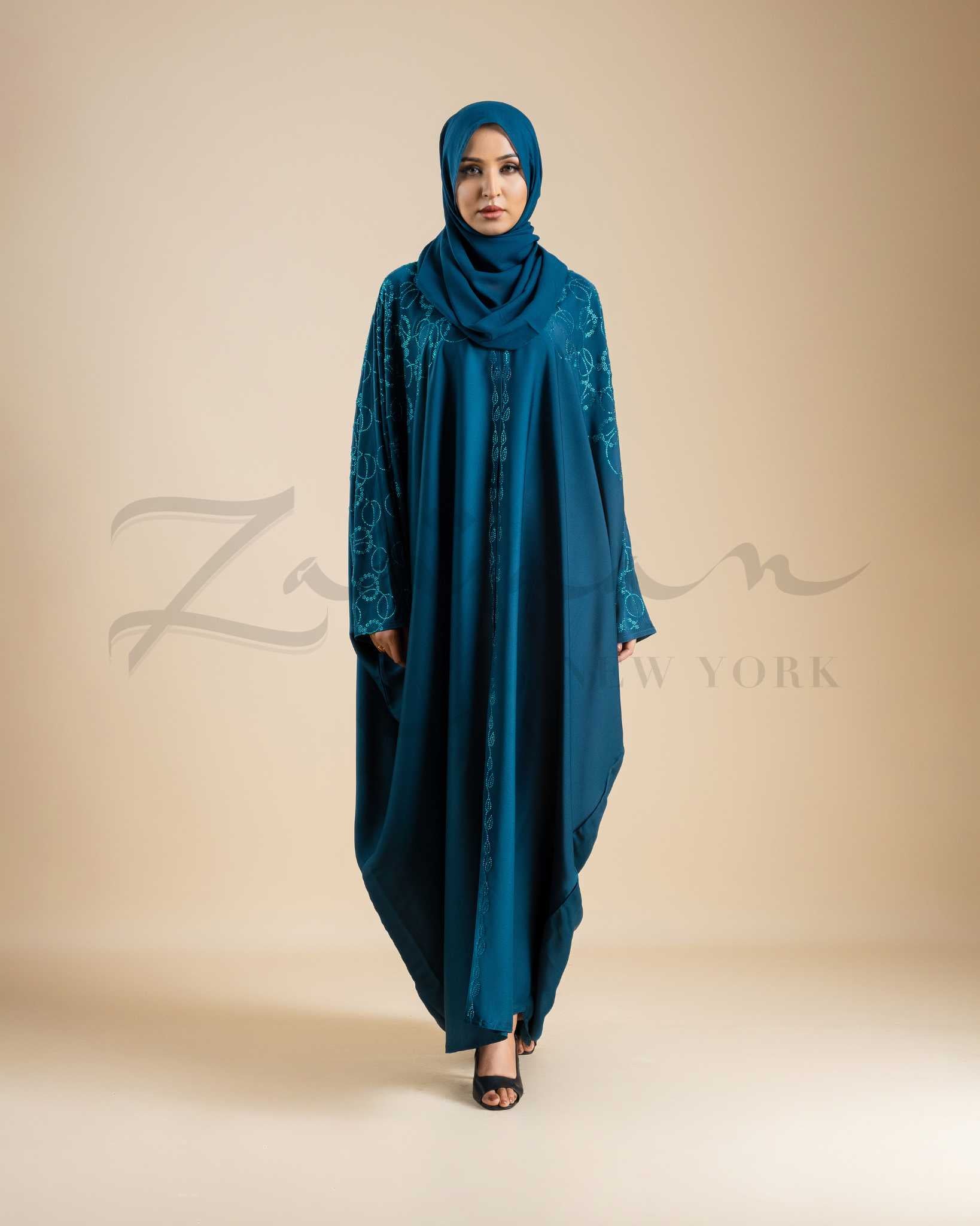 Filigree Sleeve Abaya