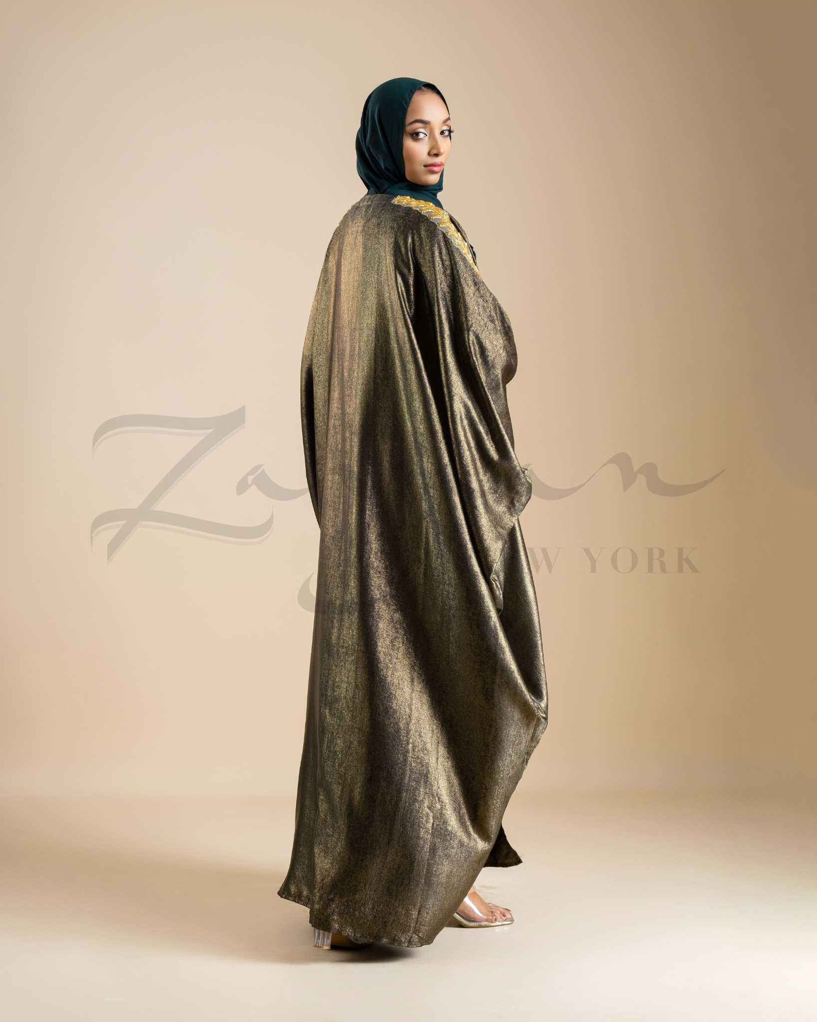 Luminous Metallic Abaya