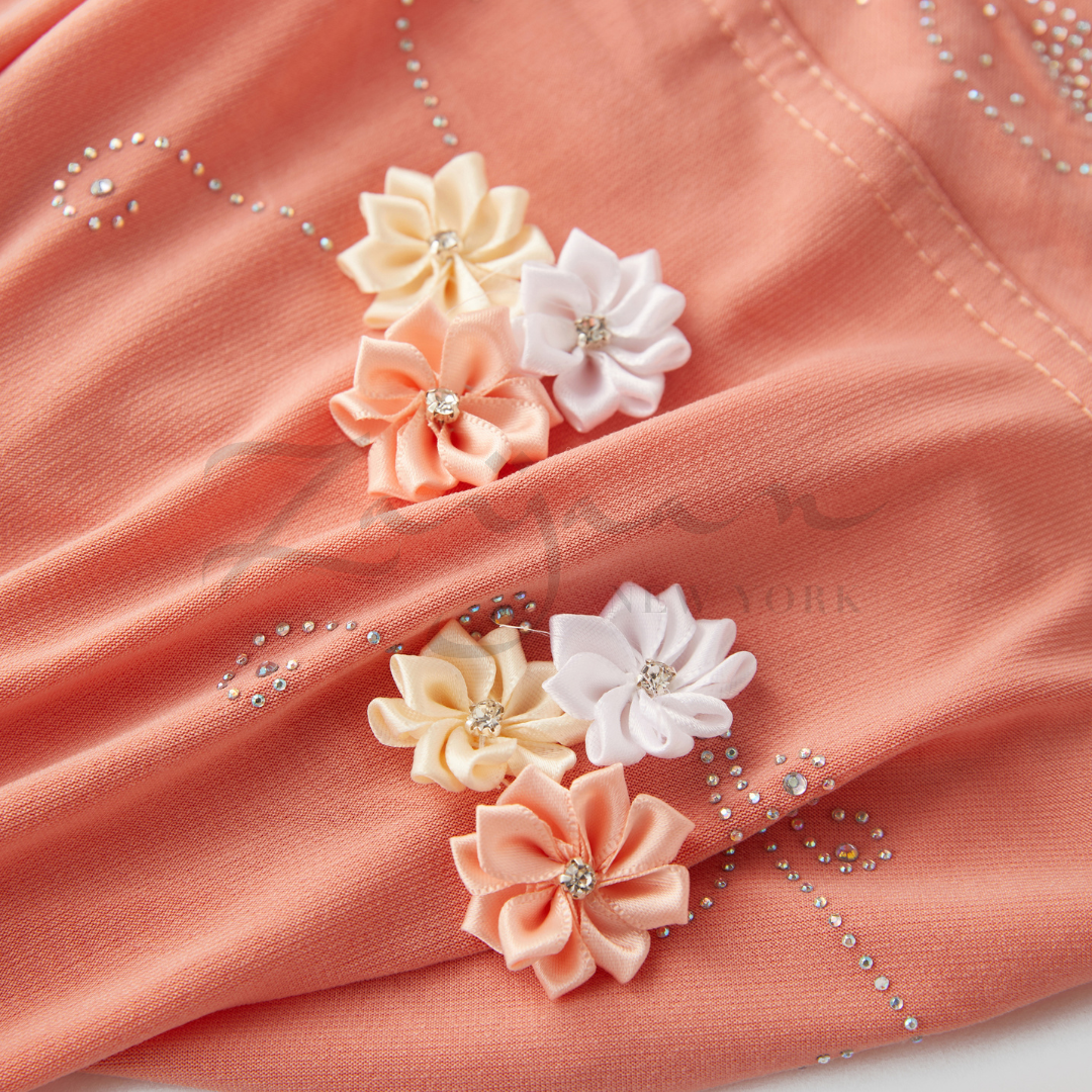 Kids Hijab w/Flower + Stone