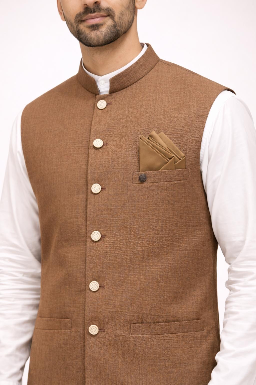 Premium Solid Vest | Copper Gold | Adult