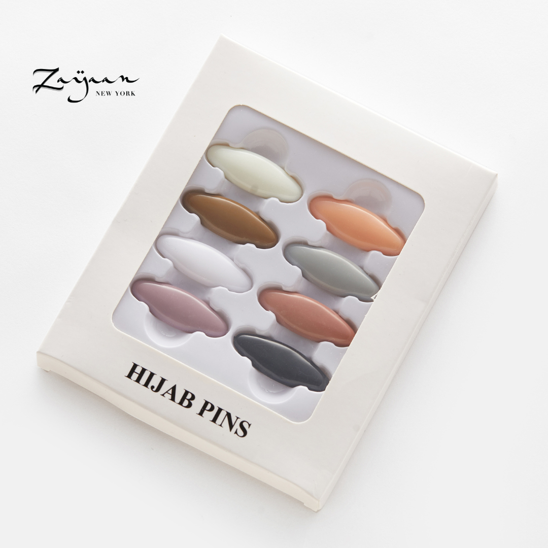 Hijab Pins Solid 8Pcs Box