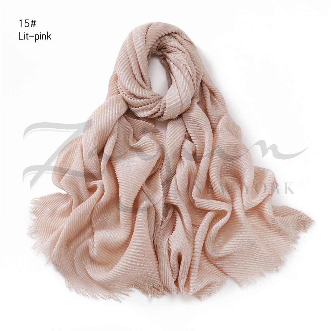 Shiny Solid Linen Hijab