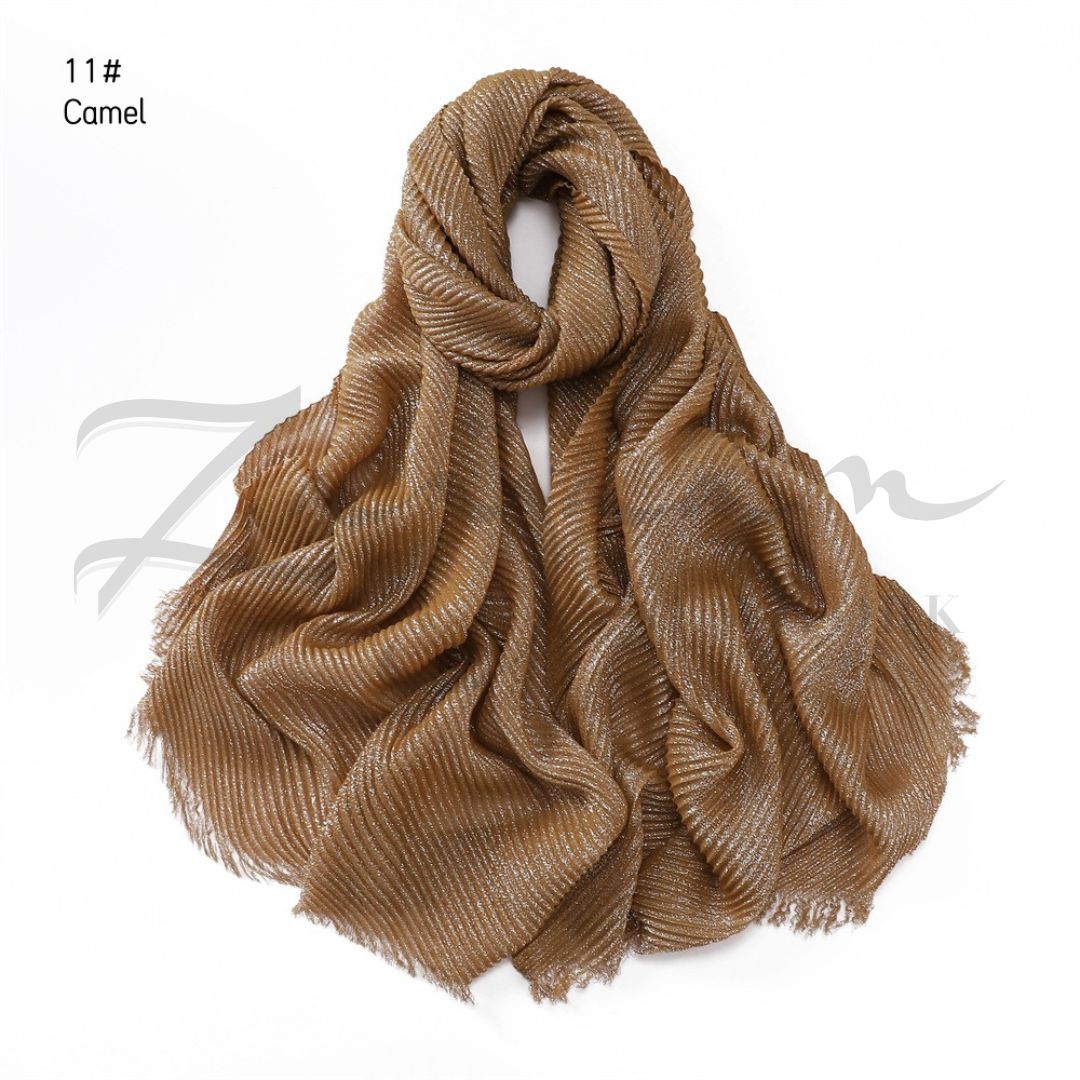 Shiny Solid Linen Hijab