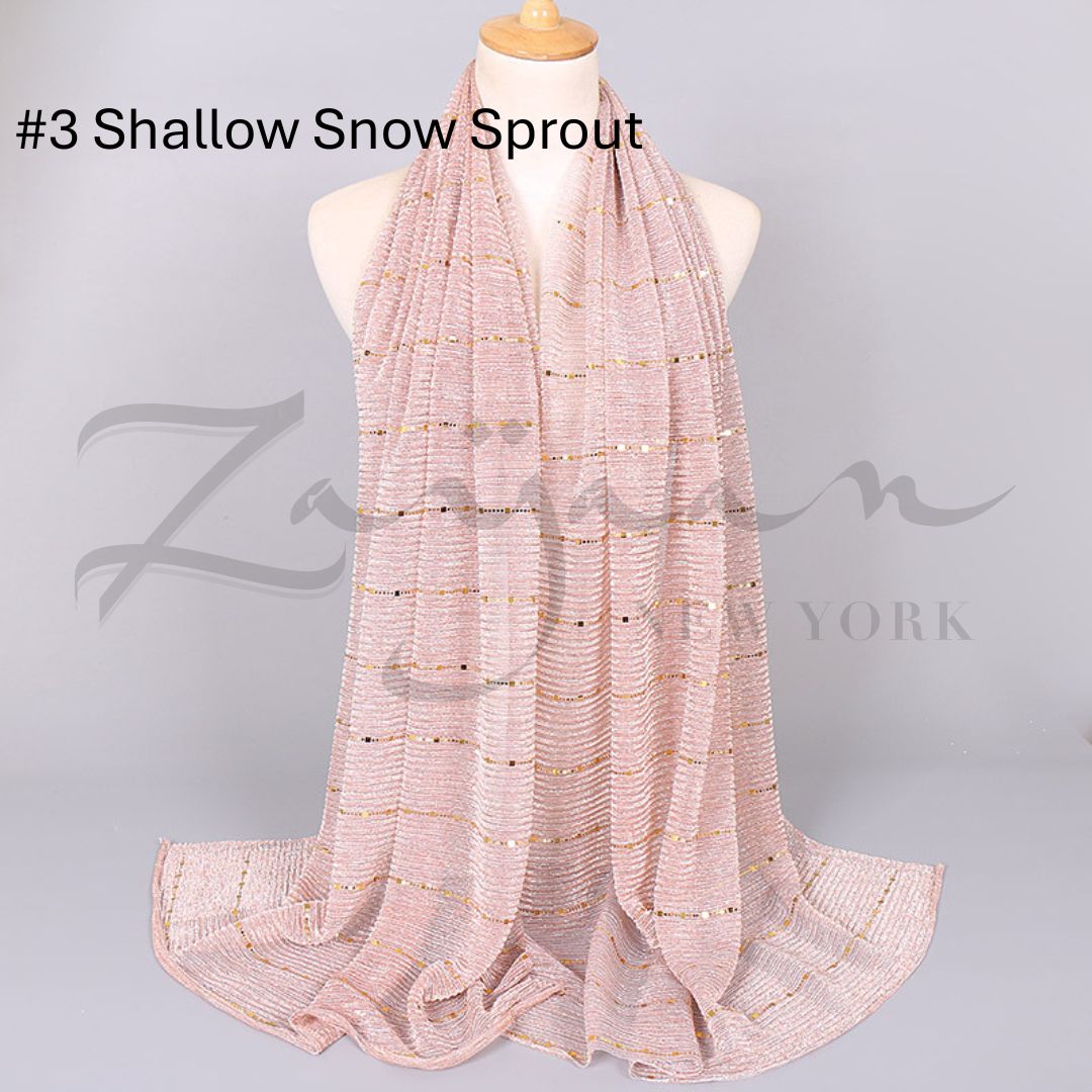 Sequined Lace Cotton Hijab
