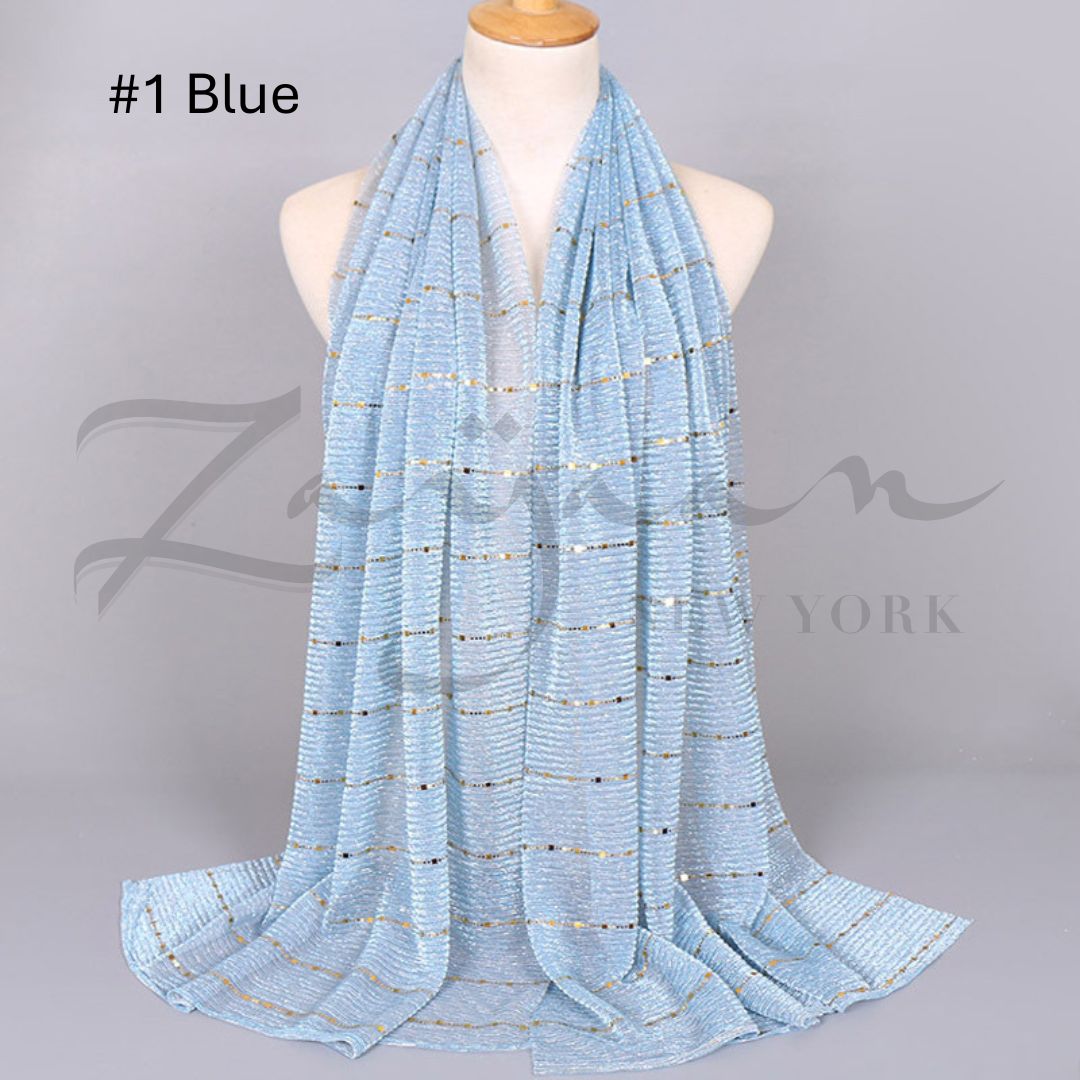 Sequined Lace Cotton Hijab