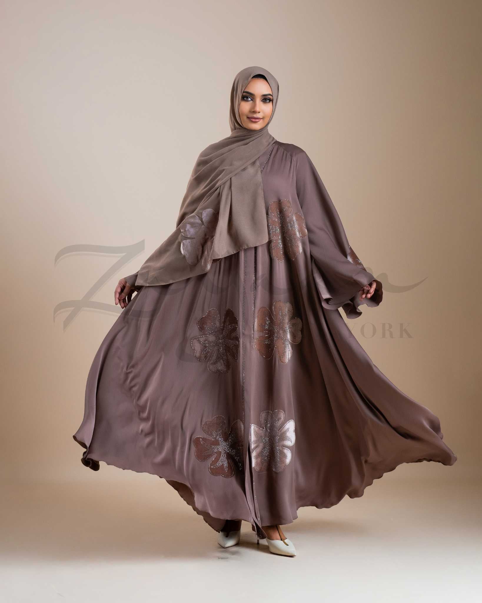 Floral Edge Abaya