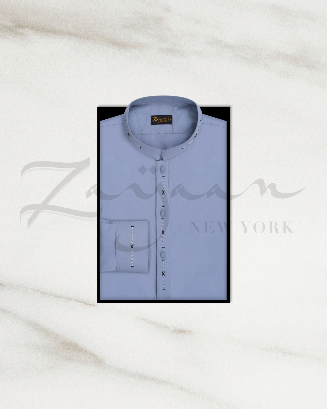 Pakistani Cotton Gray Blue | Son