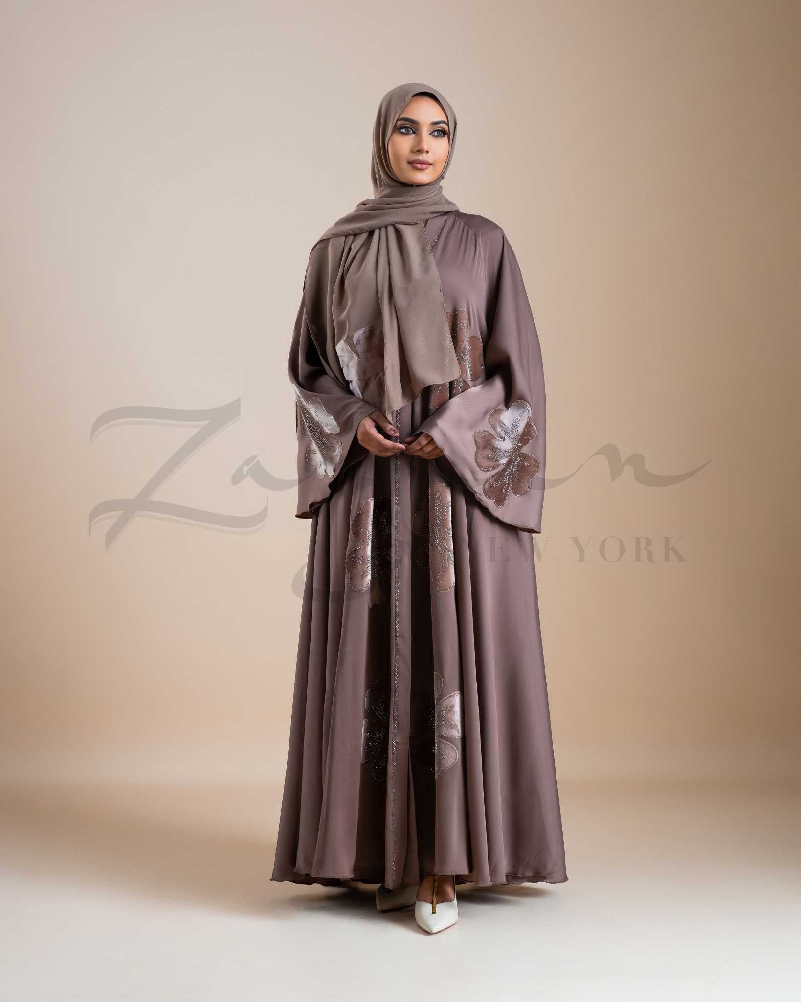Floral Edge Abaya