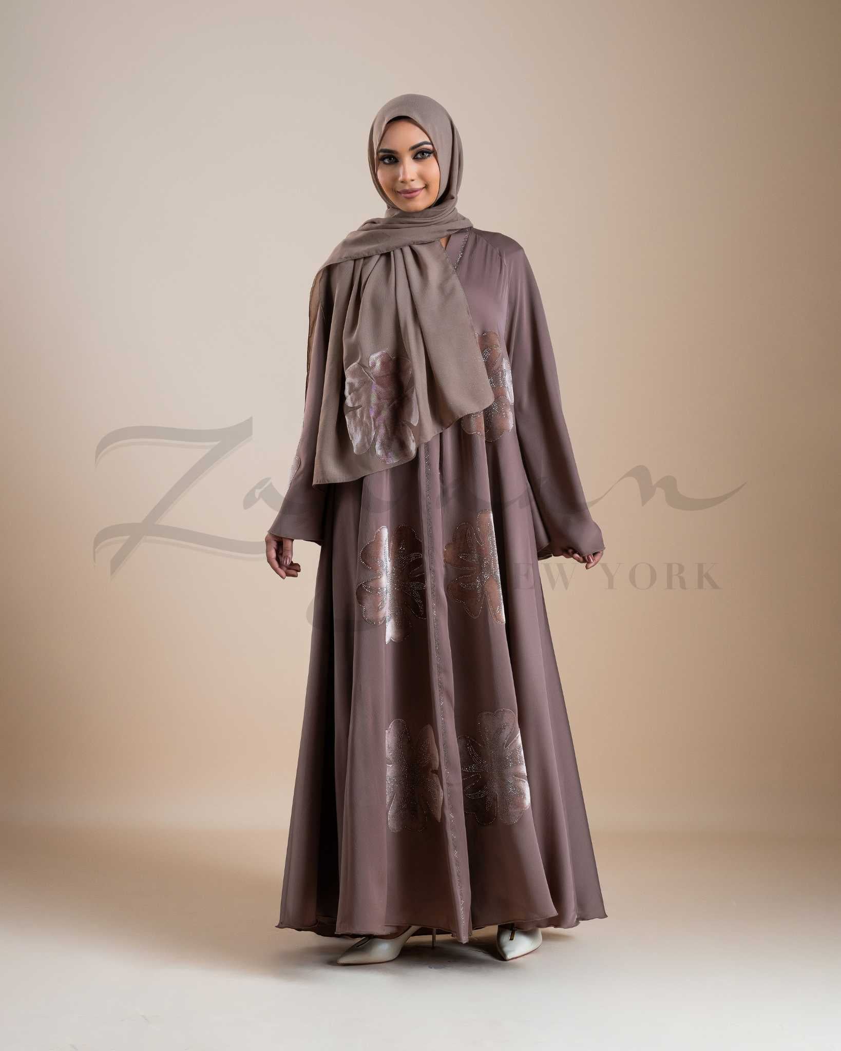 Floral Edge Abaya