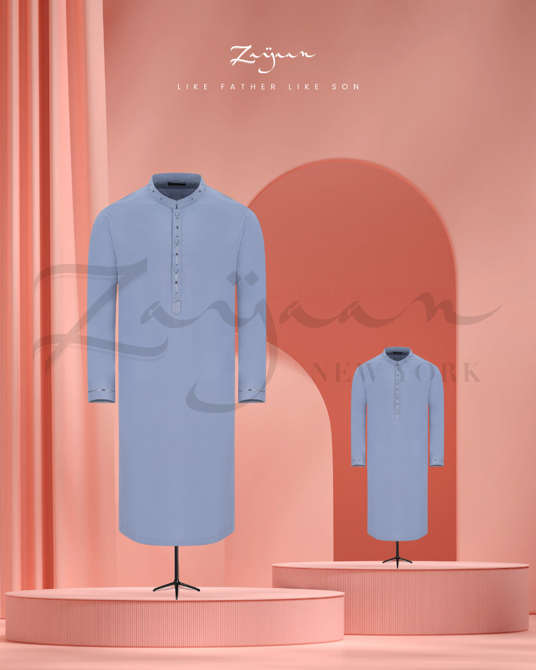 Pakistani Cotton Gray Blue | Son