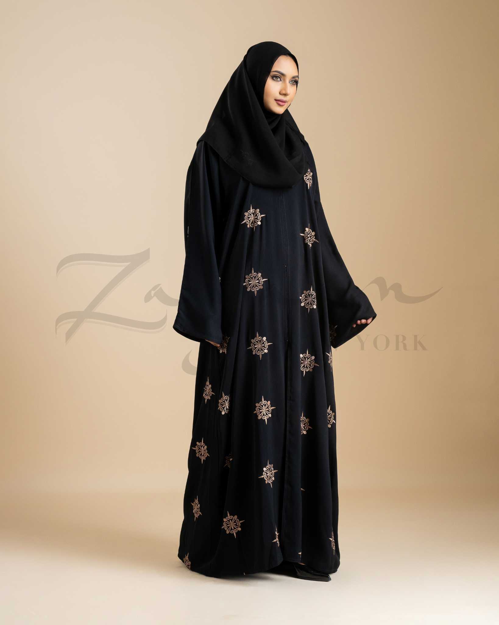 Golden Medallion Abaya