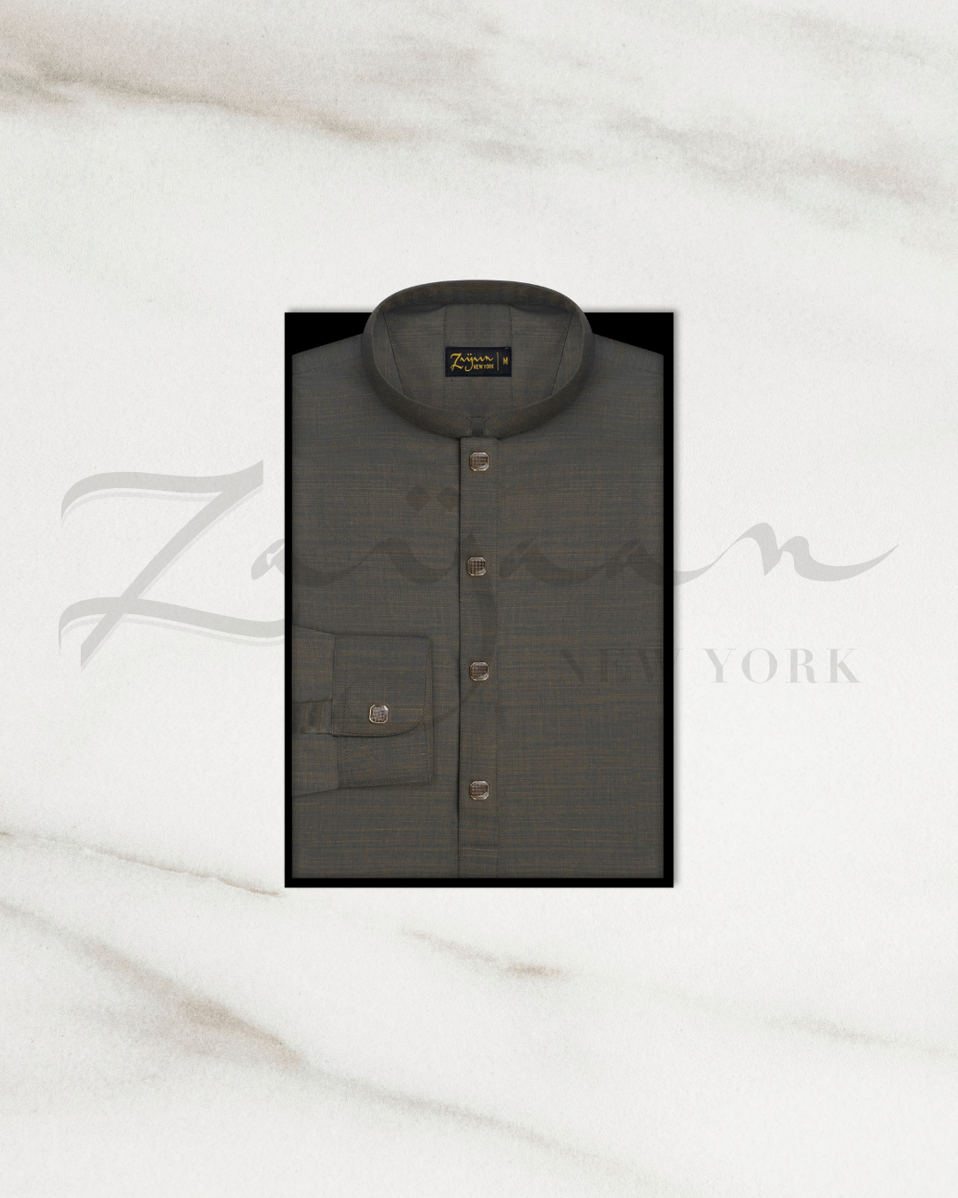 Pakistani Jacquard dark grayish-green | Father