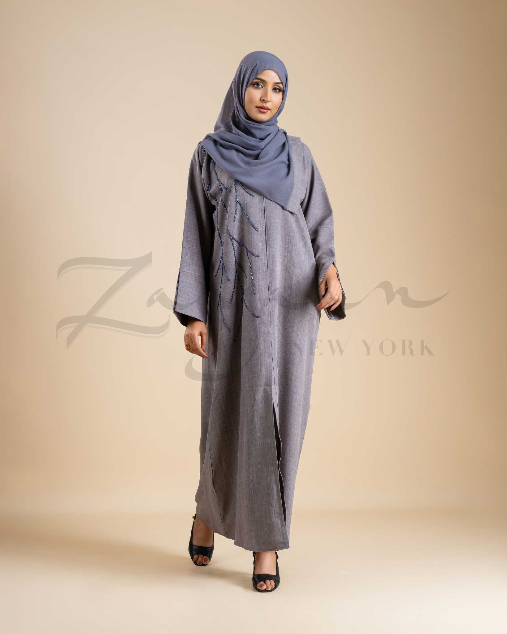 Branch Embroidery Abaya