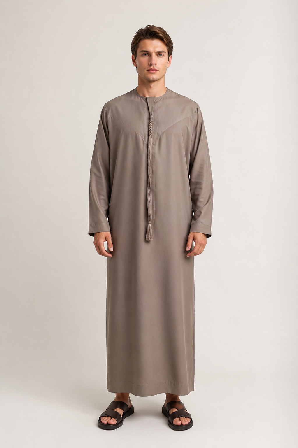 Premium Emirati Thobe | Earthy Brown