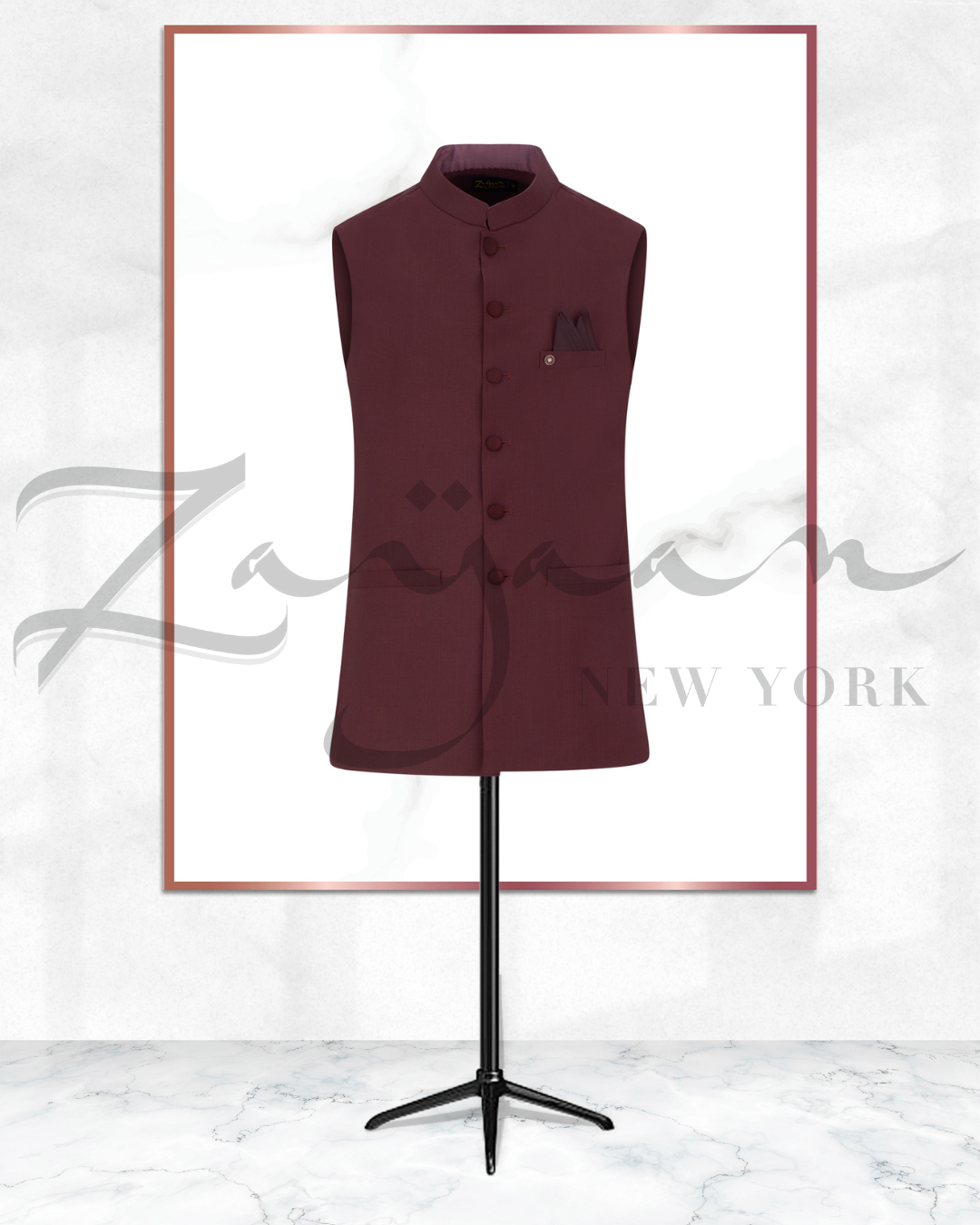 Premium Solid Vest | Maroon | Adult