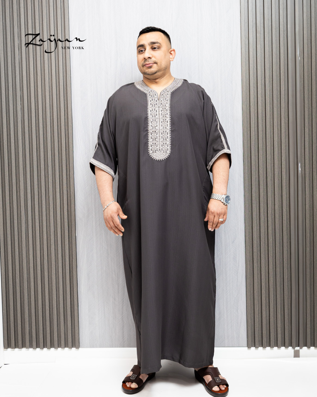 Authentic Moroccan Thobe | DARK GRAY