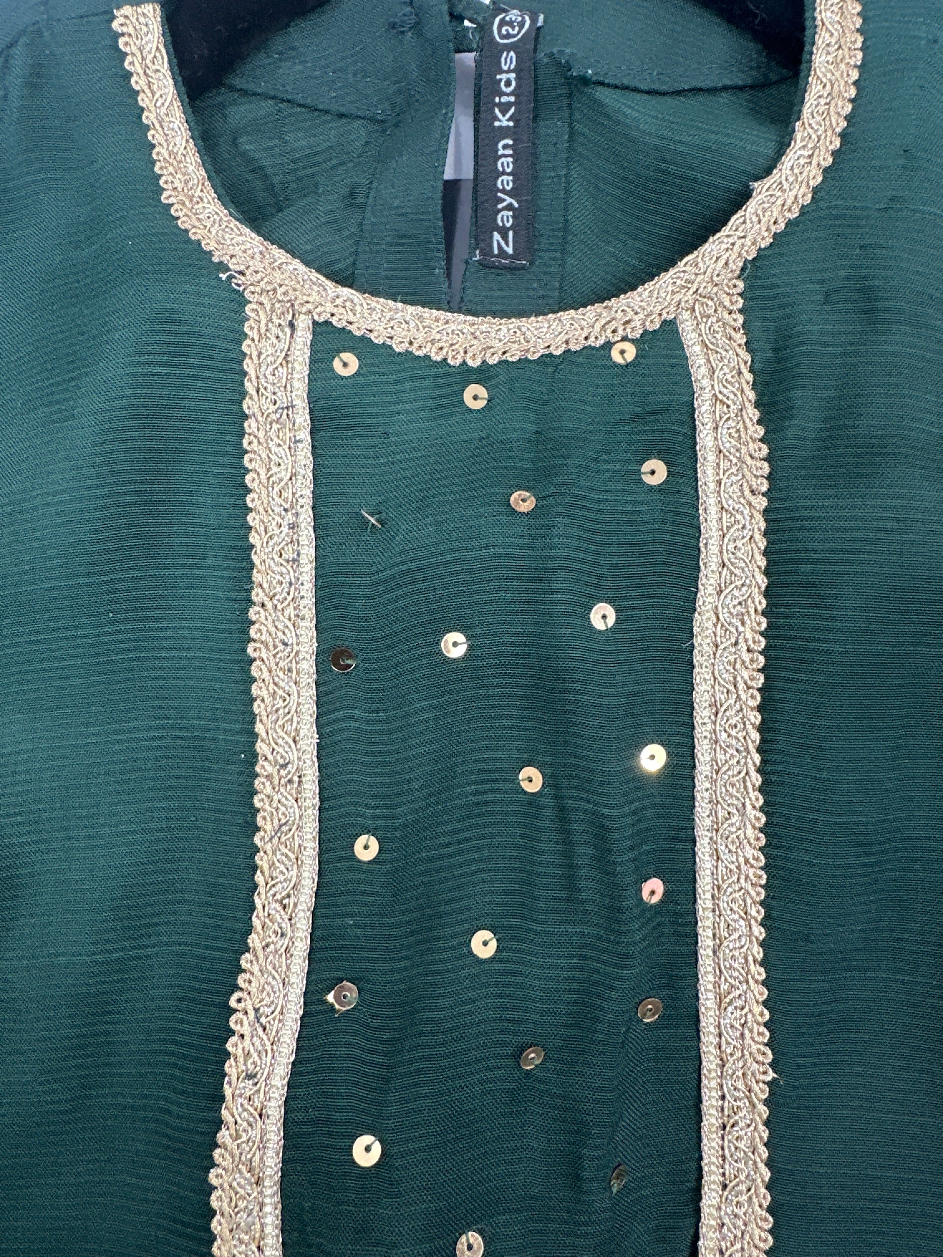 M&D: Pk Row Silk Dress | Kids