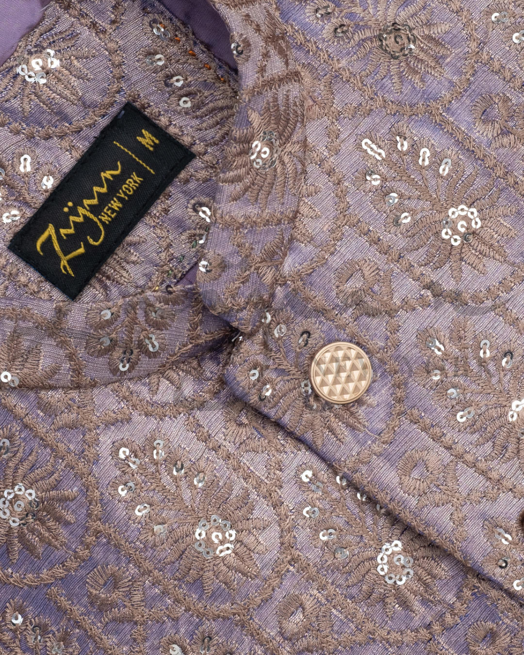 Premium Embroidery Vest | light lavender | Son