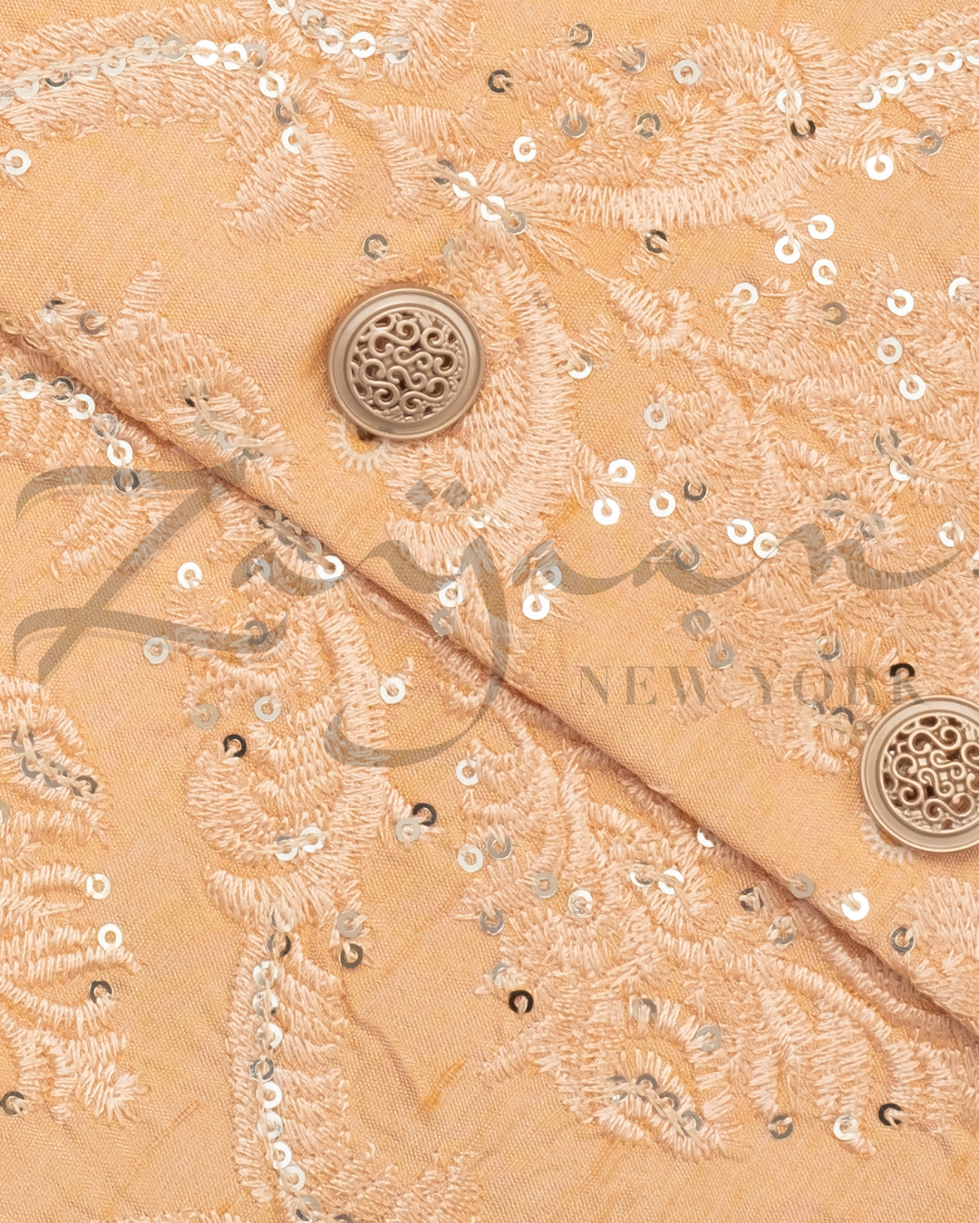 Premium Embroidery Vest | Peach| Kids