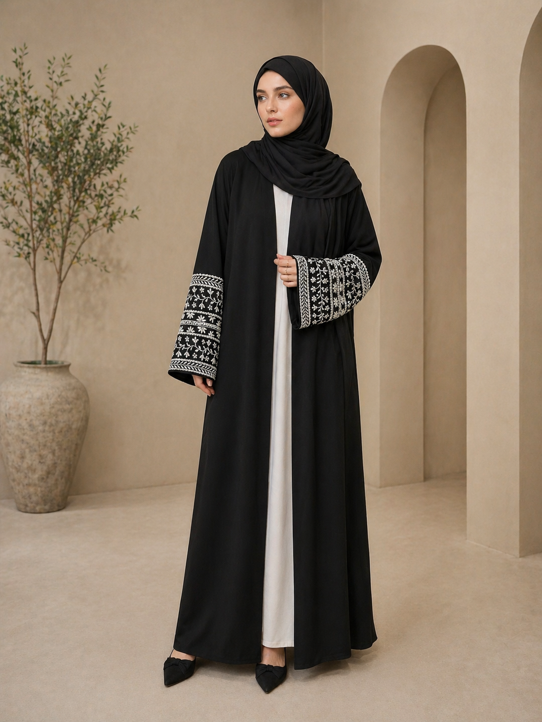 Noir Safa Abaya