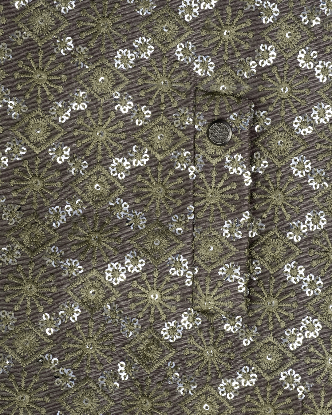 Premium Embroidered Sherwani Set | Olive | Son