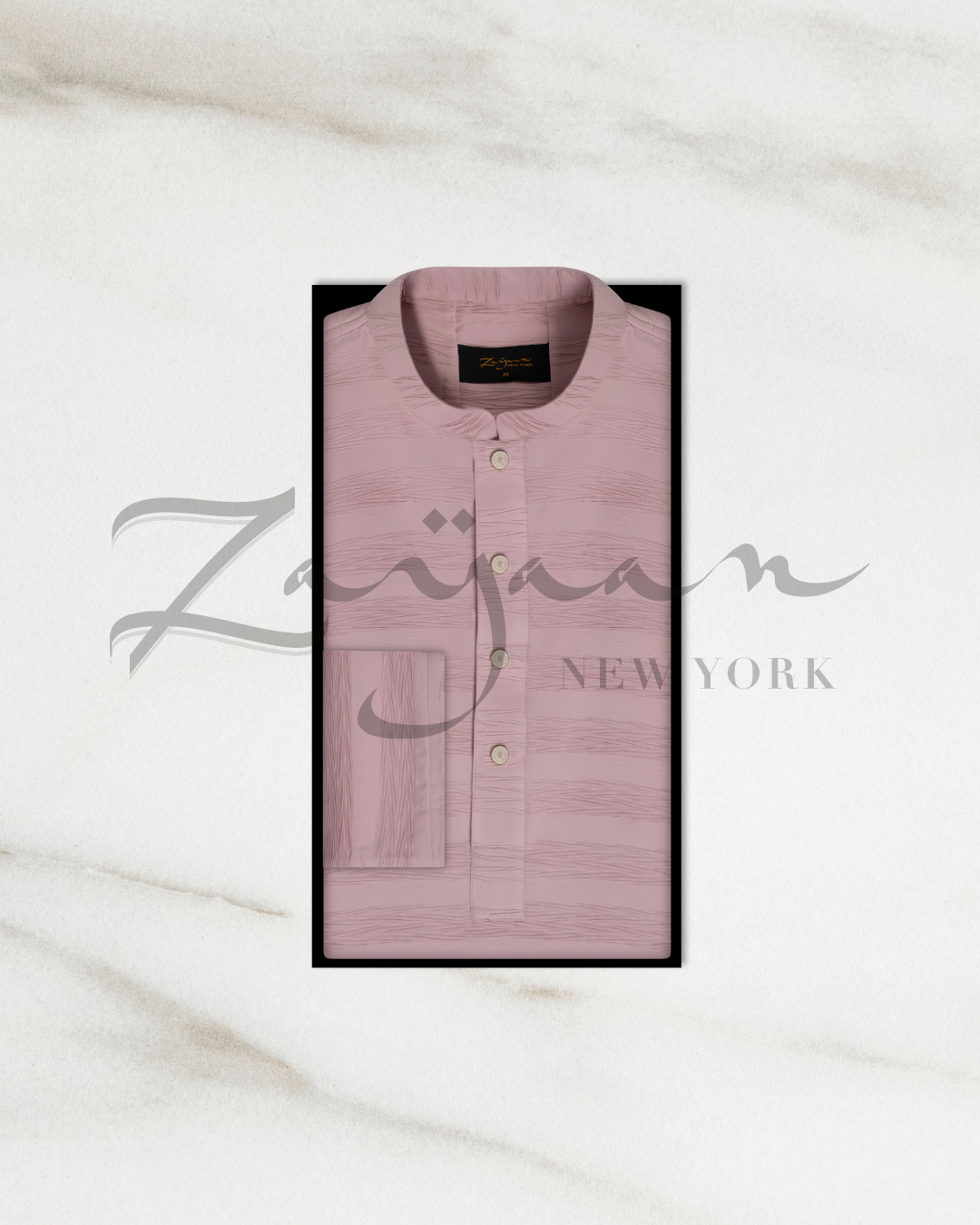 Premium Textured Panjabi | light pink