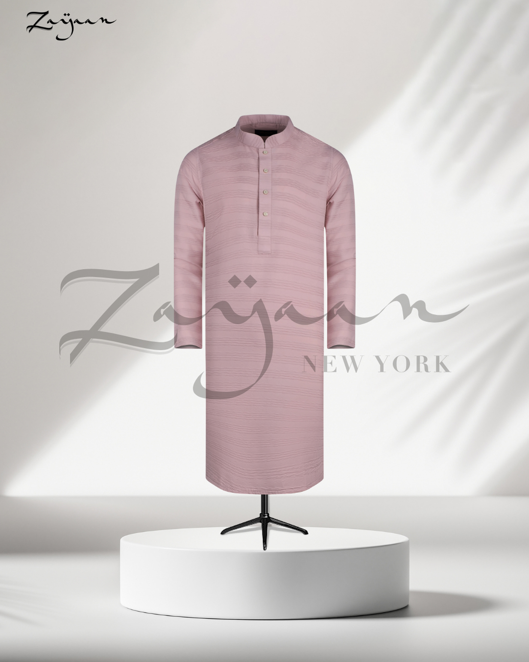 Premium Textured Panjabi | light pink