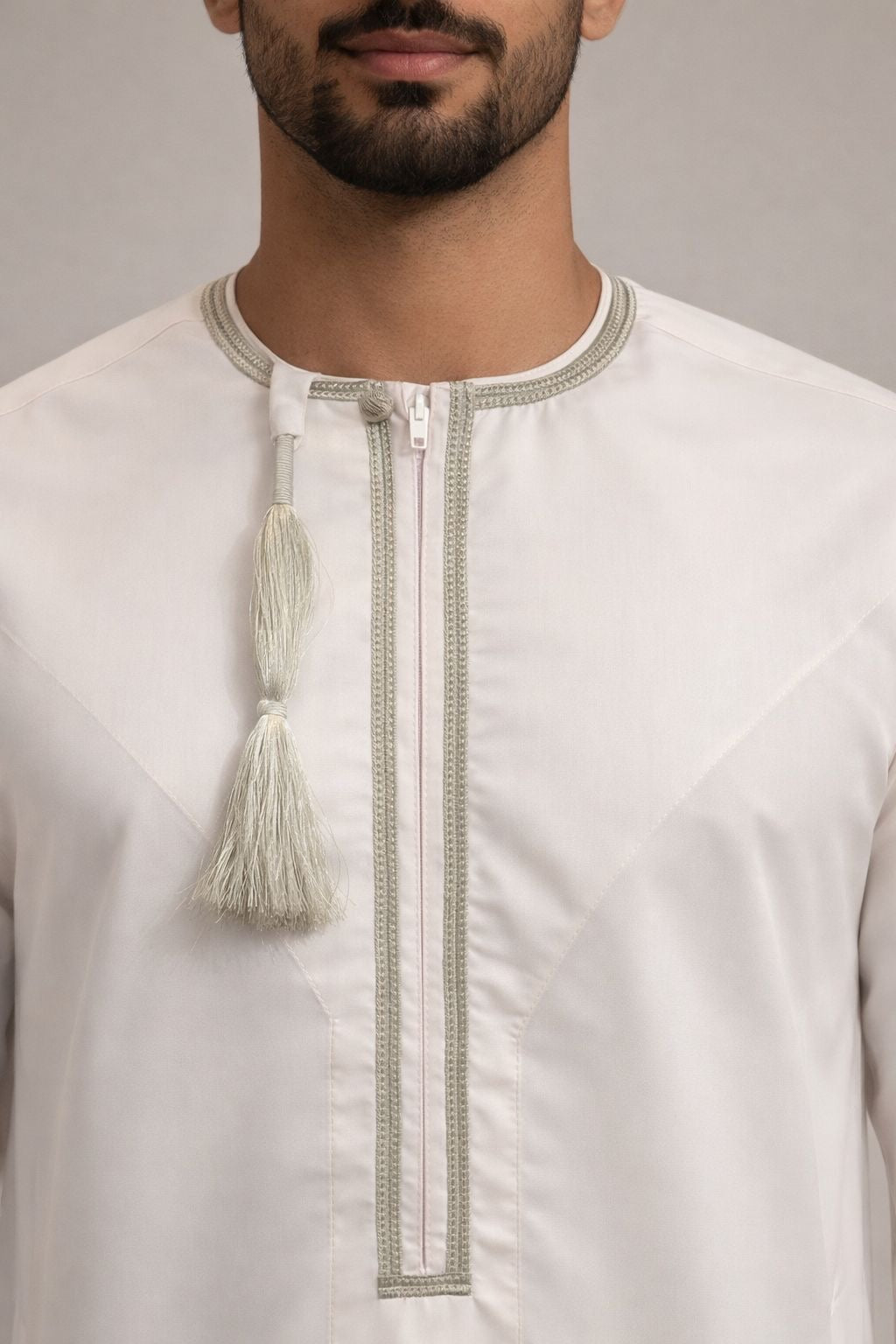 Premium Omani Thobe | Light Pink