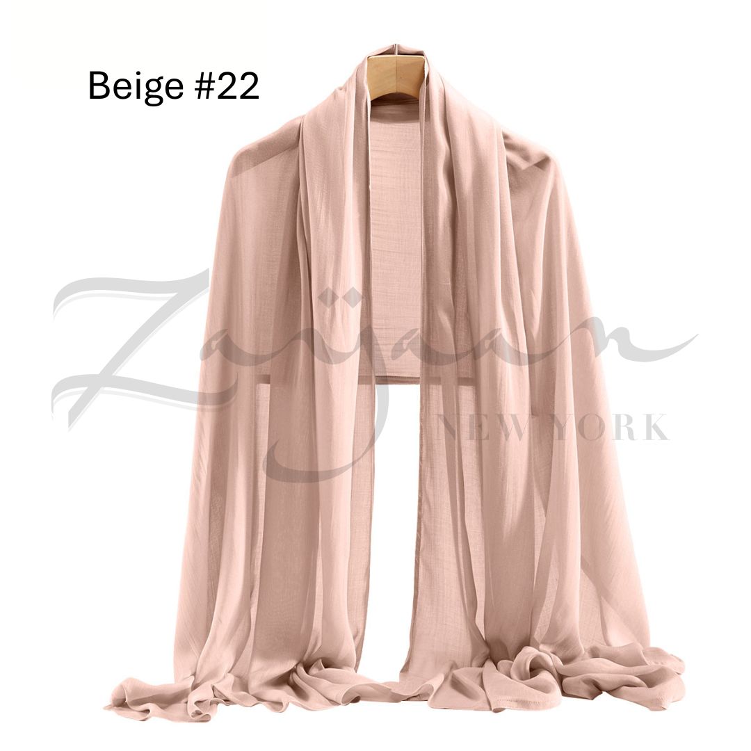 Premium Viscose DBL Stch Modal Hijab
