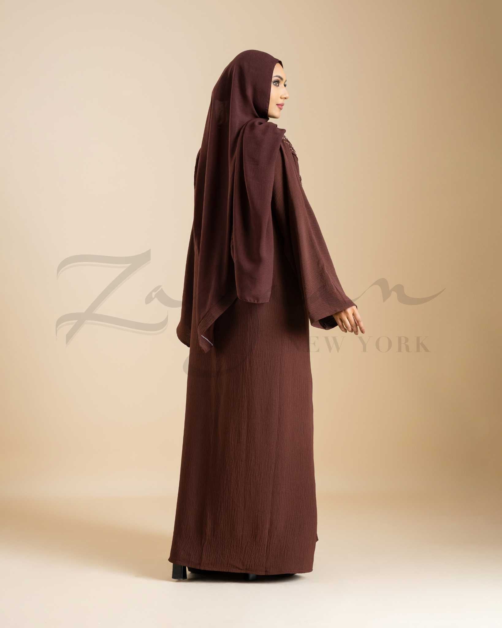 Textured Pleat Abaya