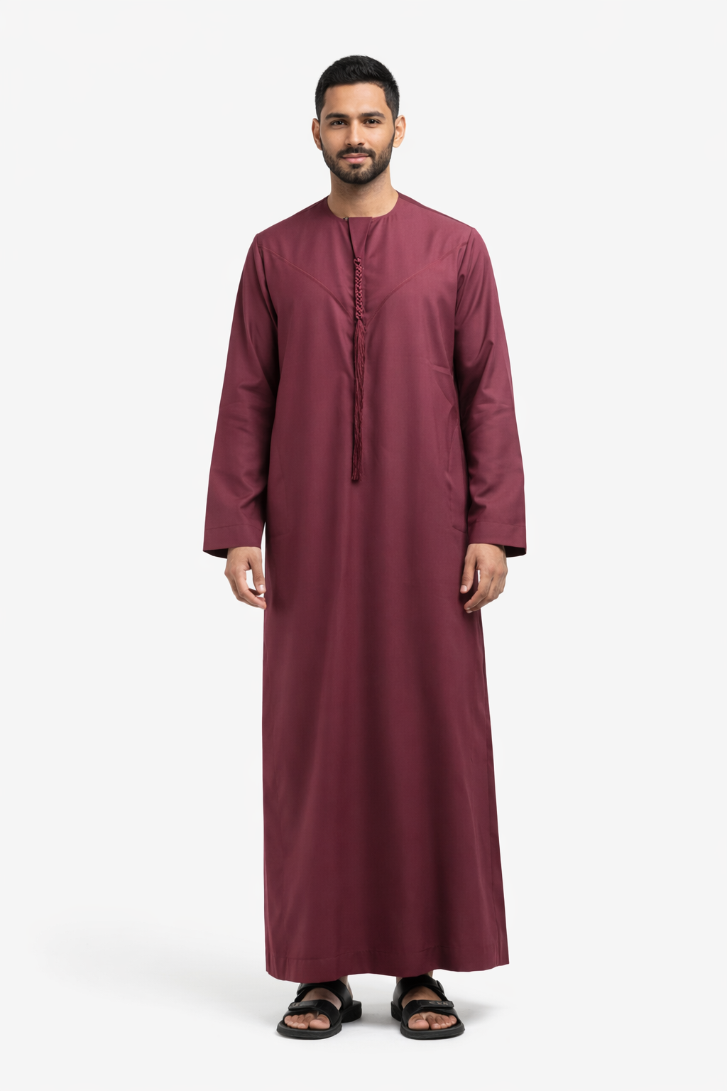 Premium Emirati Thobe | Maroon
