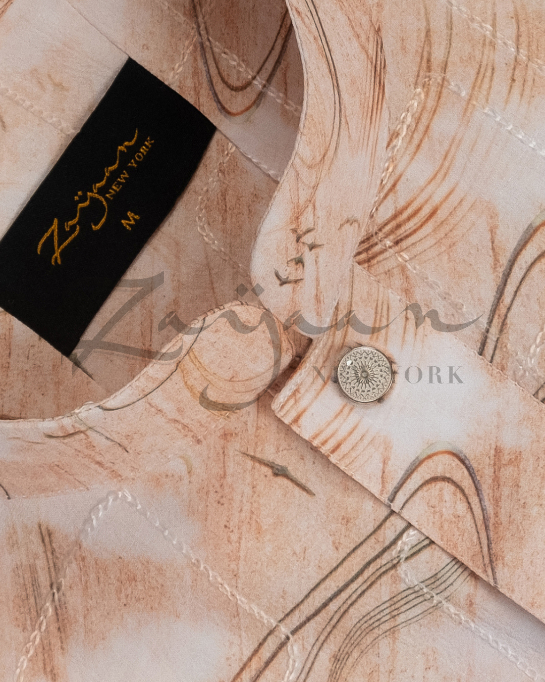 Premium Jacquard Panjabi | Light Peach | Father