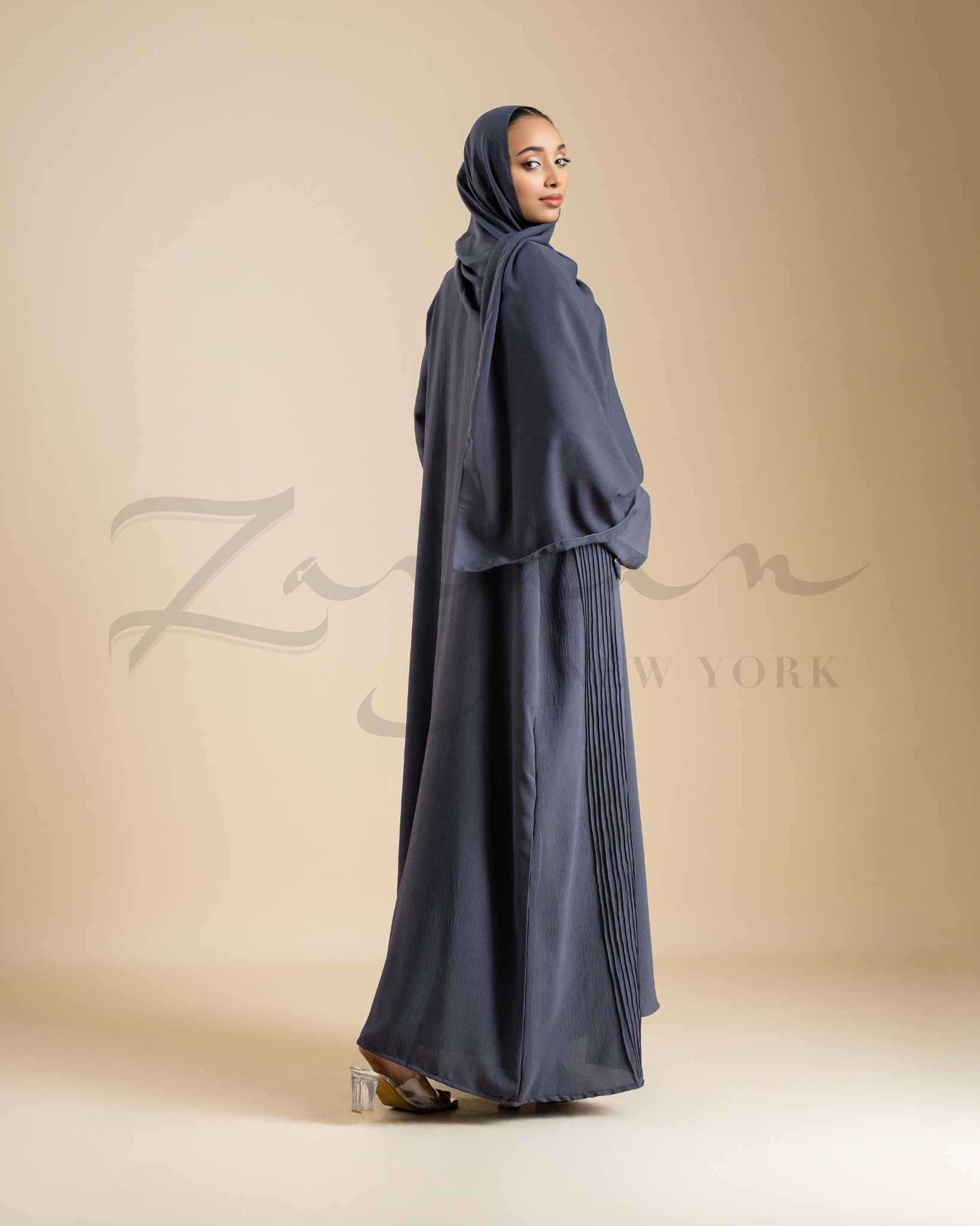 Textured Pleat Abaya