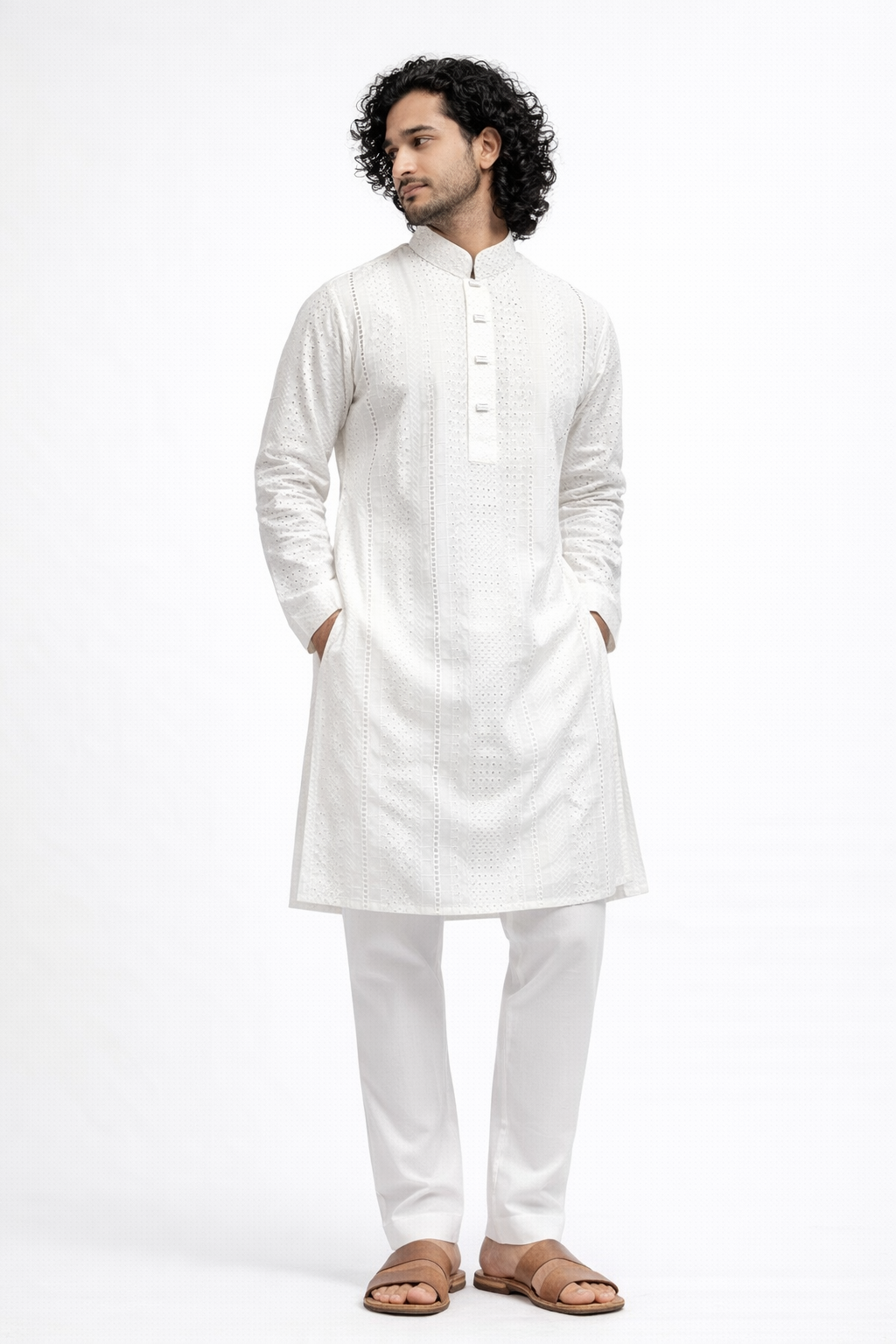 Noor Al-Hayat Chikankari Panjabi