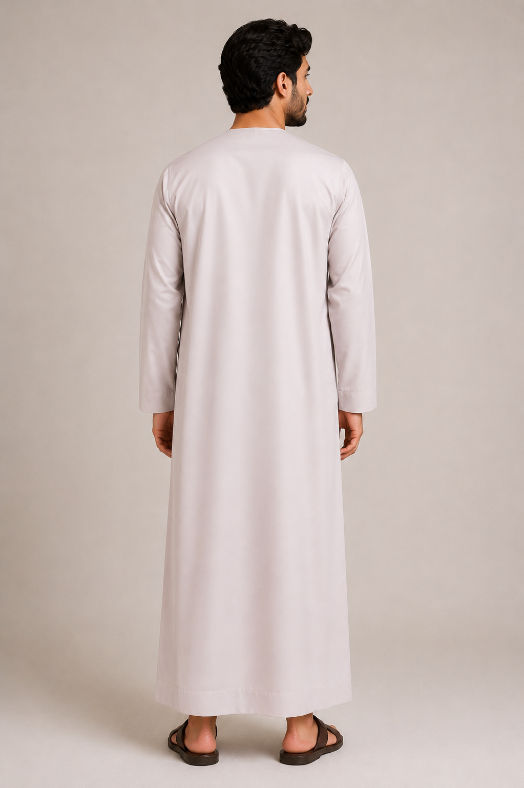 Premium Emirati Thobe | Almond Brown