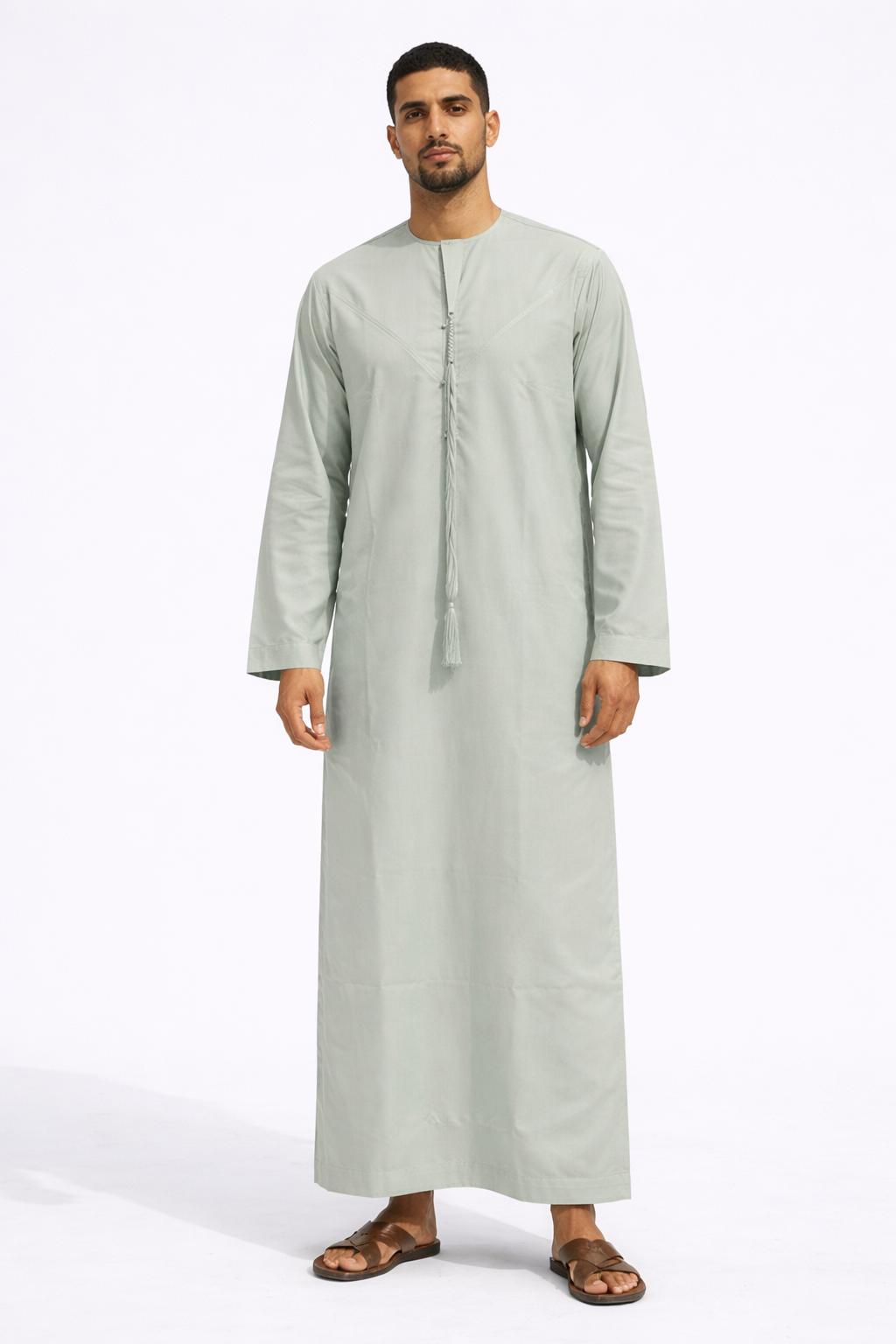 Premium Emirati Thobe | Pastel Green