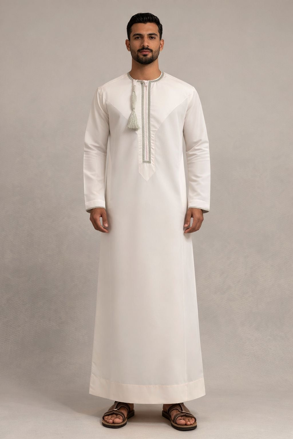 Premium Omani Thobe | Light Pink