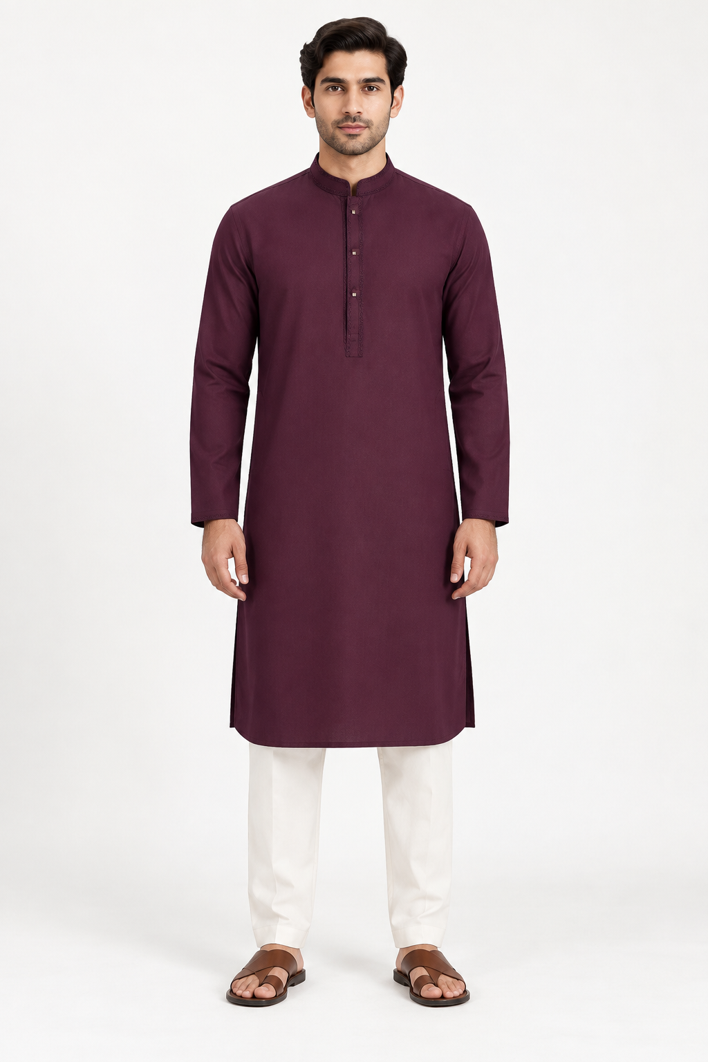 Pakistani Cotton maroon | Father