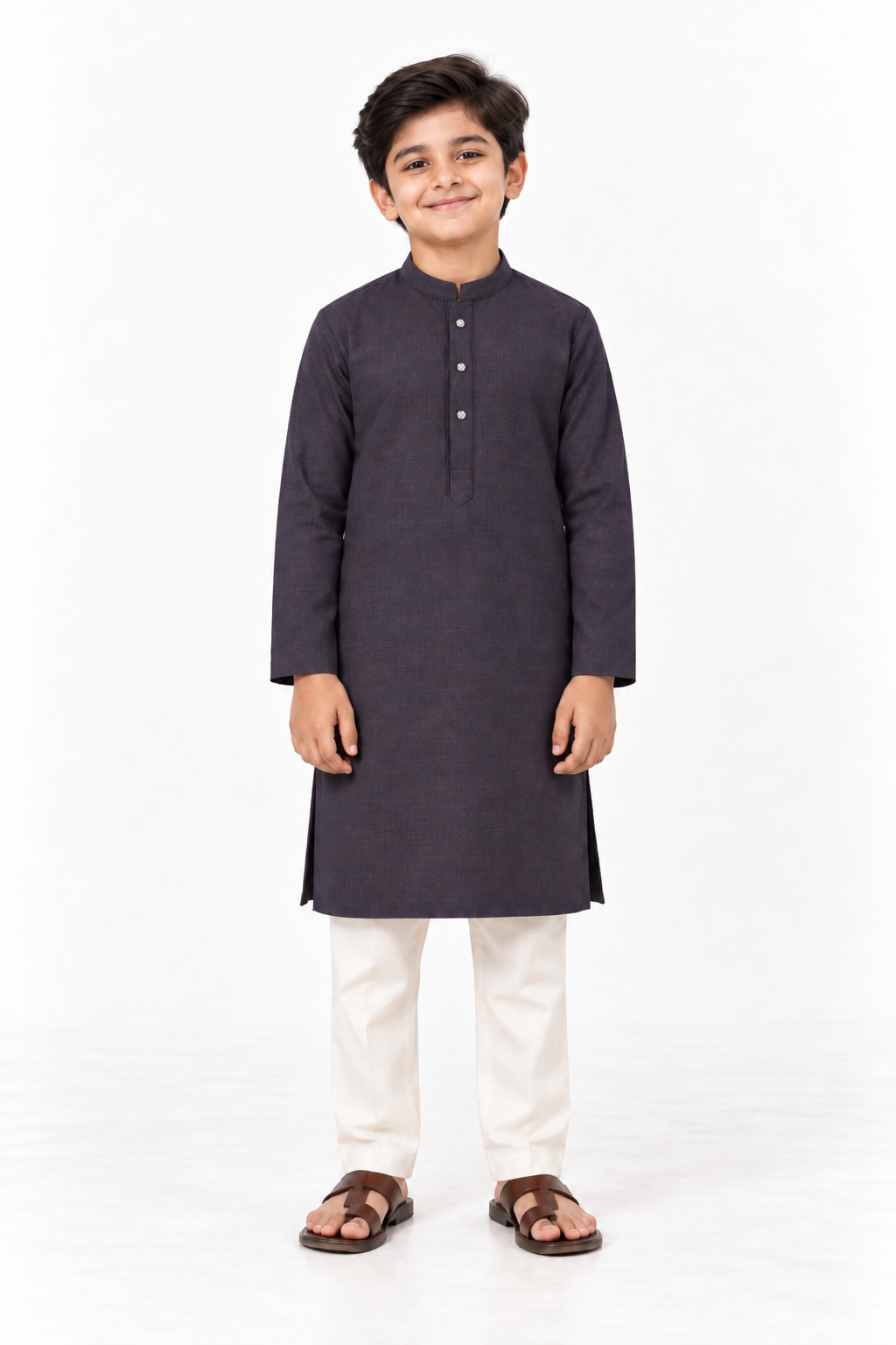Pakistani Jacquard dark purple-gray