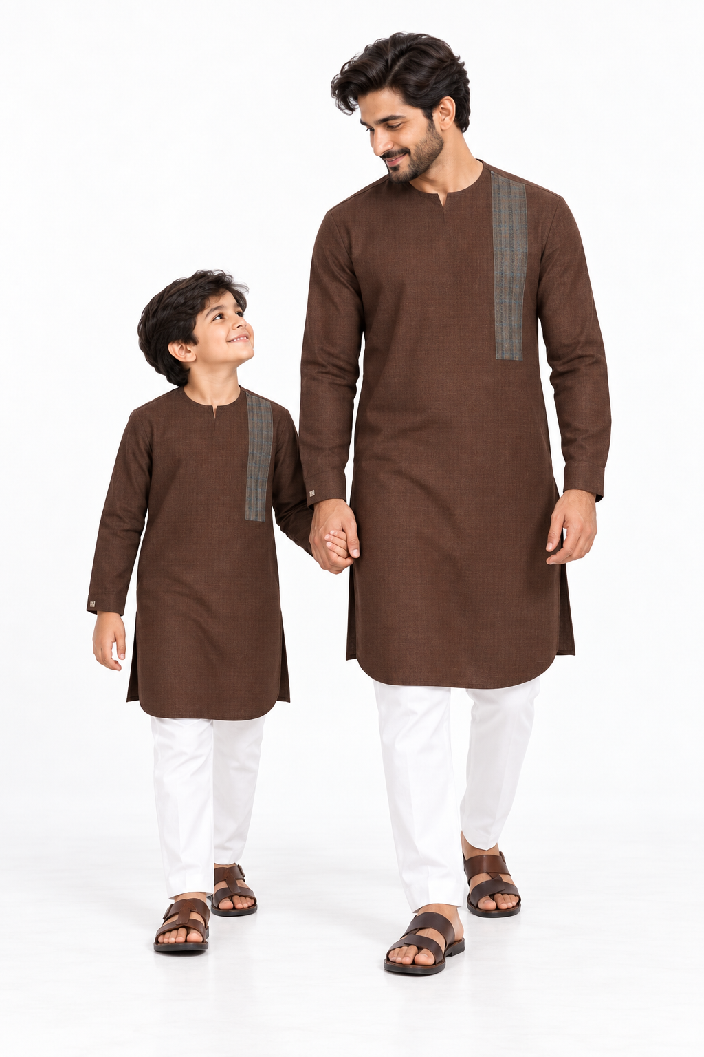 Pakistani Jacquard brown