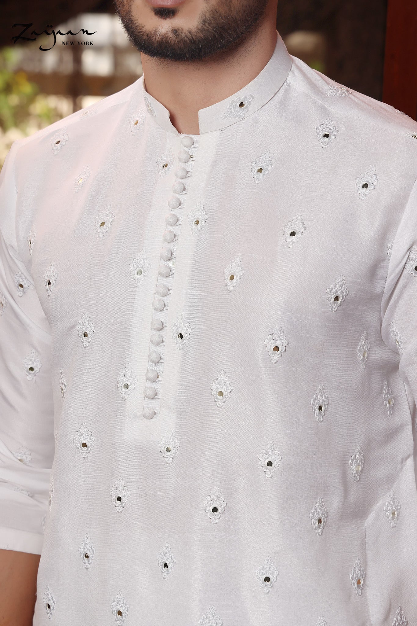 Platinum Panjabi | White