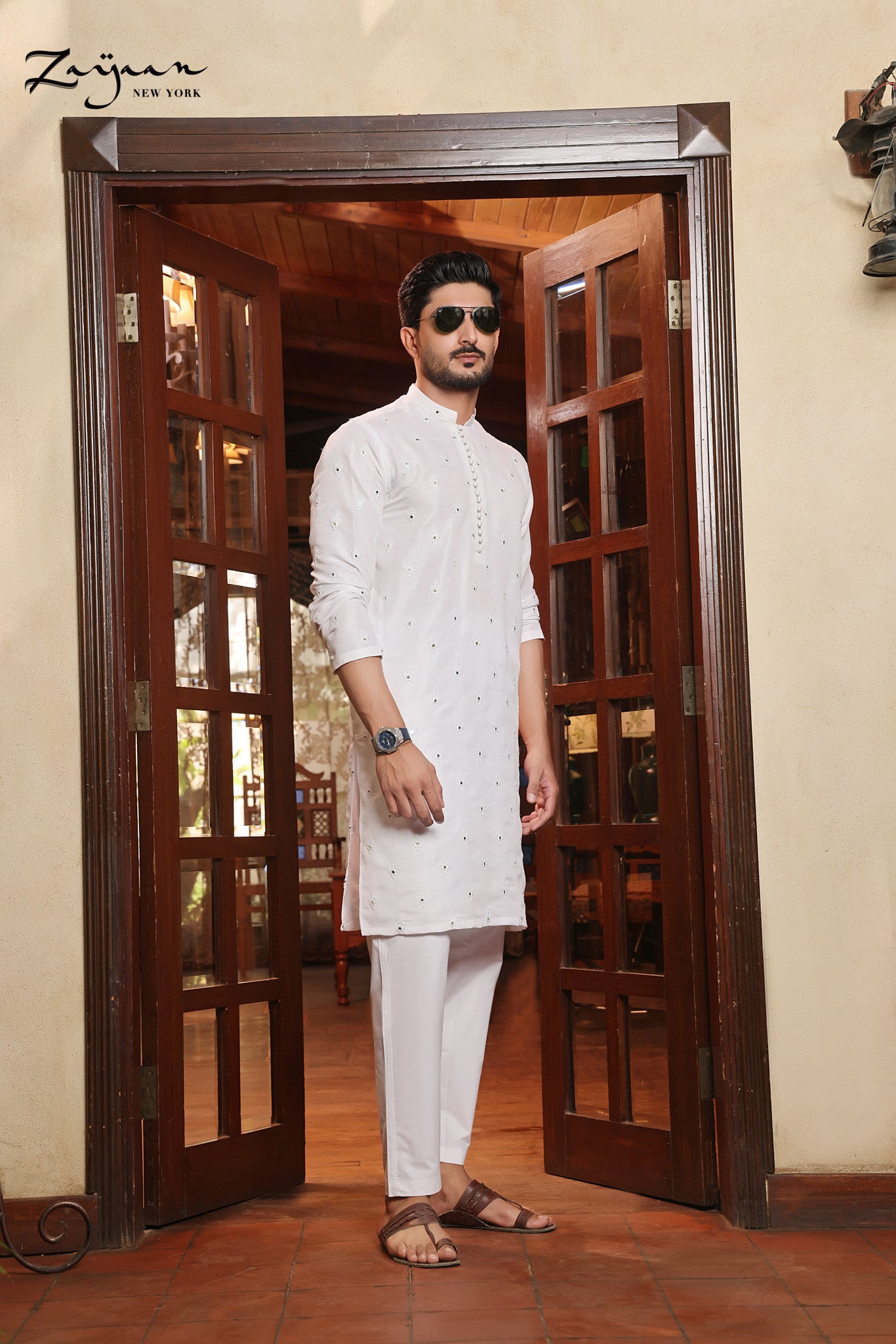 Platinum Panjabi | White