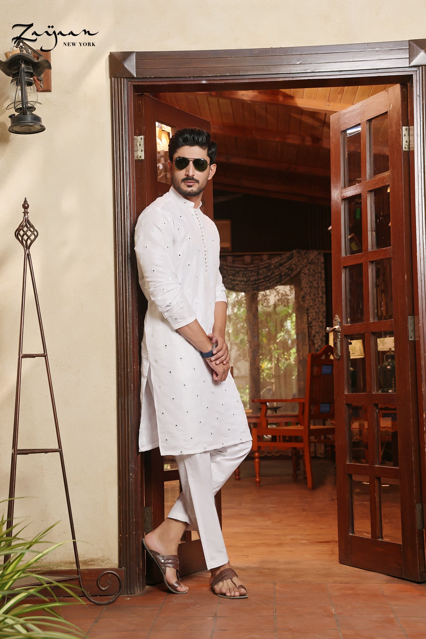 Platinum Panjabi | White
