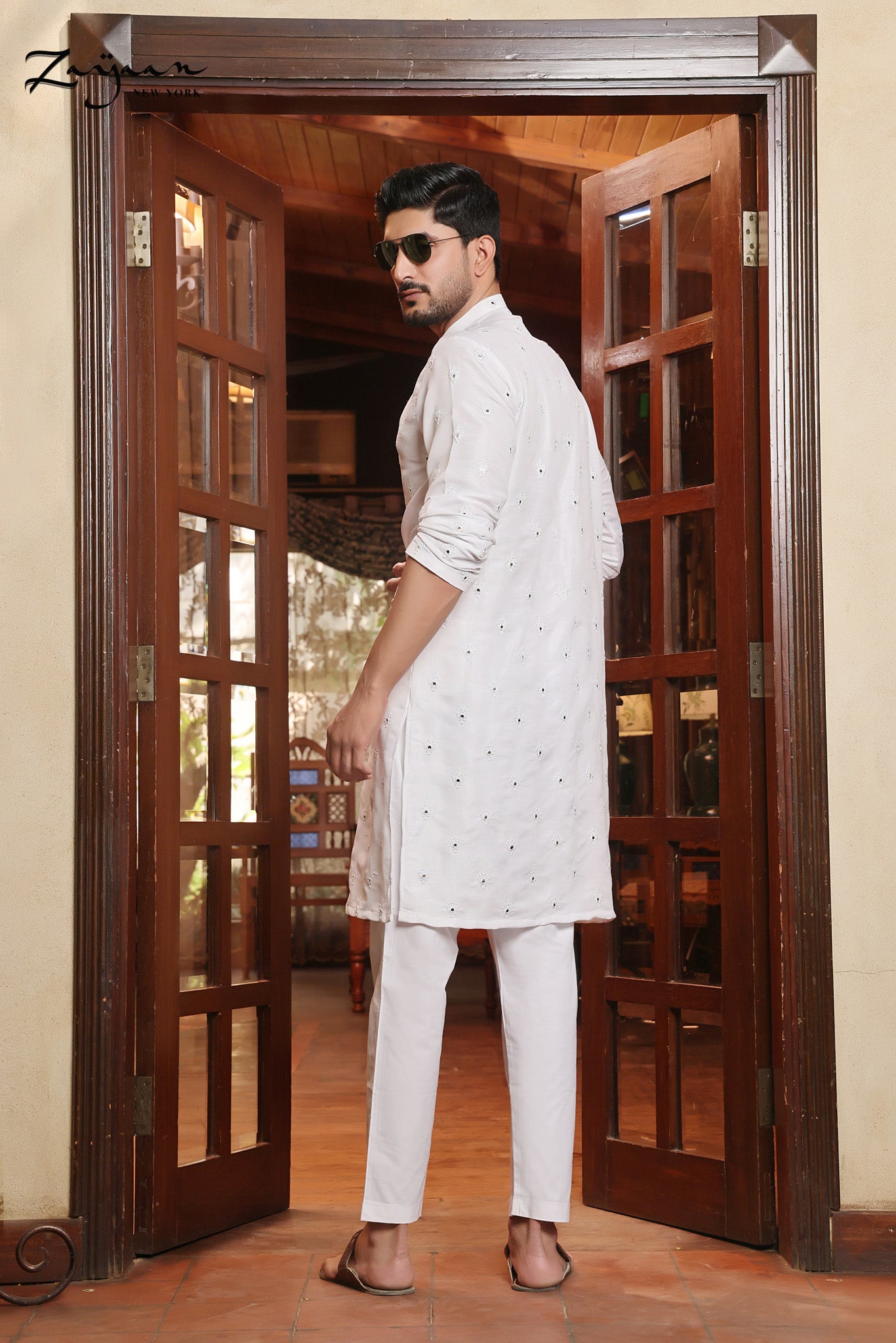Platinum Panjabi | White