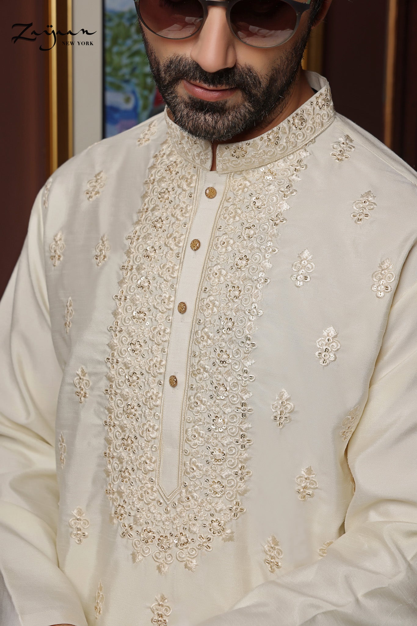 Platinum Panjabi | Off-White