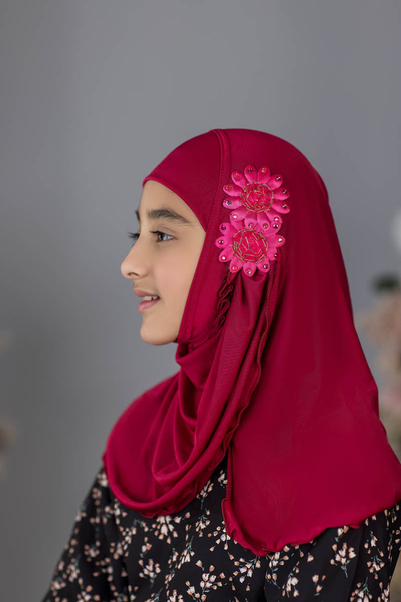 Zayaan Girl Hijab - Red