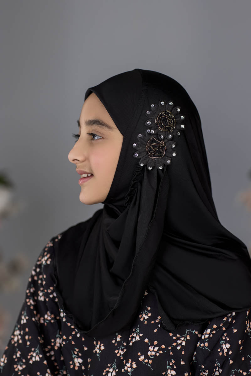 Zayaan Girl Hijab - Black