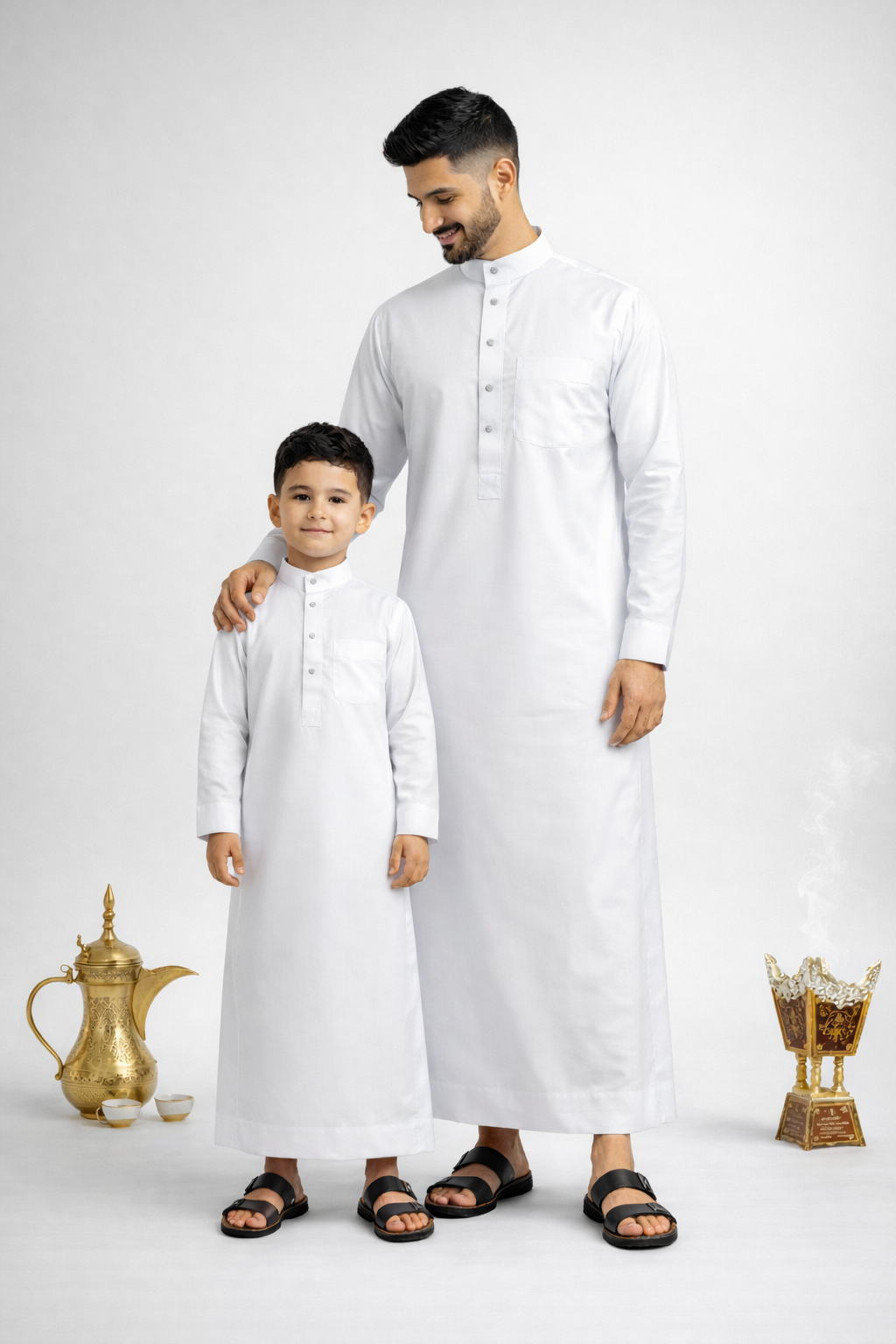 The Legacy Saudi Kids Thobe l White